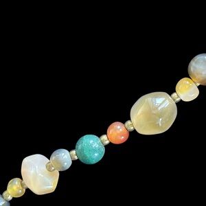 Multi Stone Necklace Gemstone Beaded